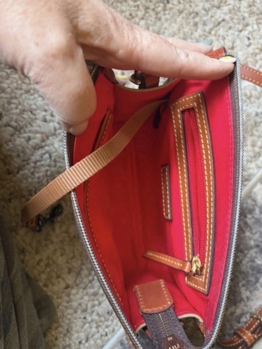 Dooney and Burke crossbody - Picture 3 of 5